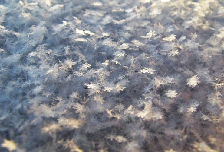 Close-up on fluffy snowflakes; cover image for a blog on how to use SIGMA's 9-box grid